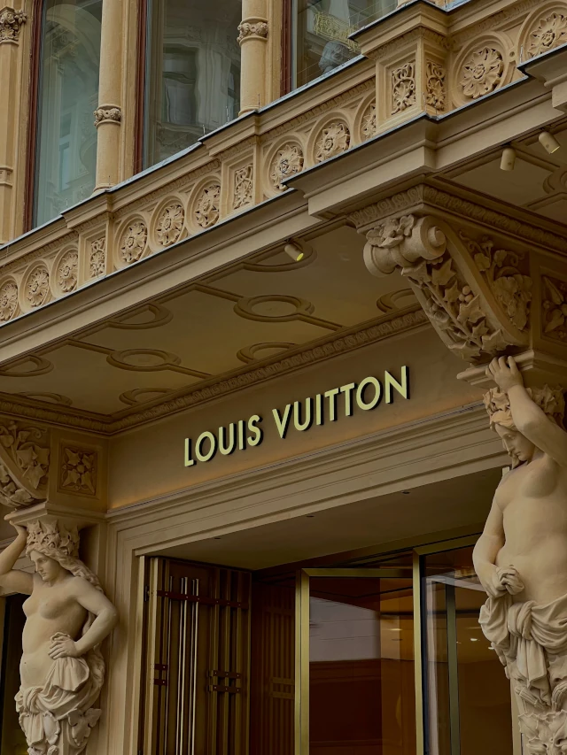 A Louis Vuitton store. 