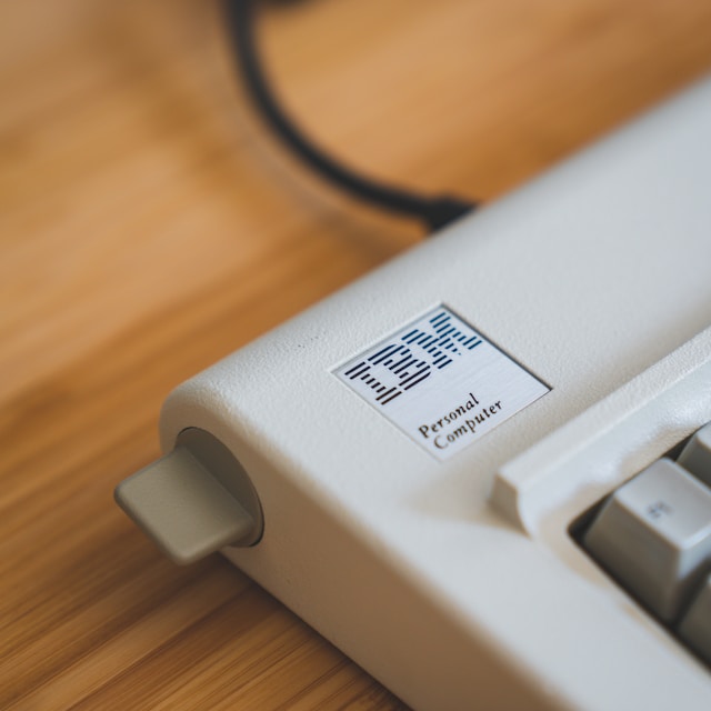 IBM Logo on a personal computer