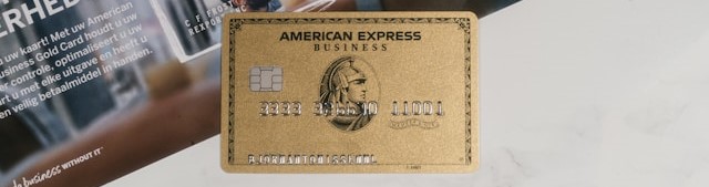 Gold American Express card.