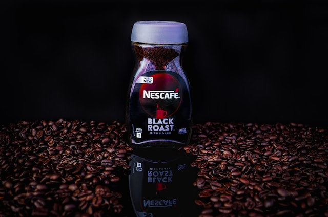 Nescafe instant coffee jar. 