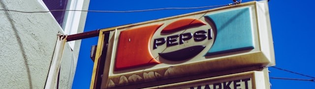 Old fashioned Pepsi sign.