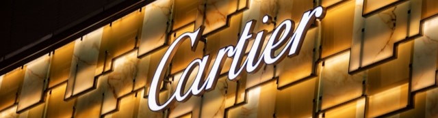 Cartier store signage.