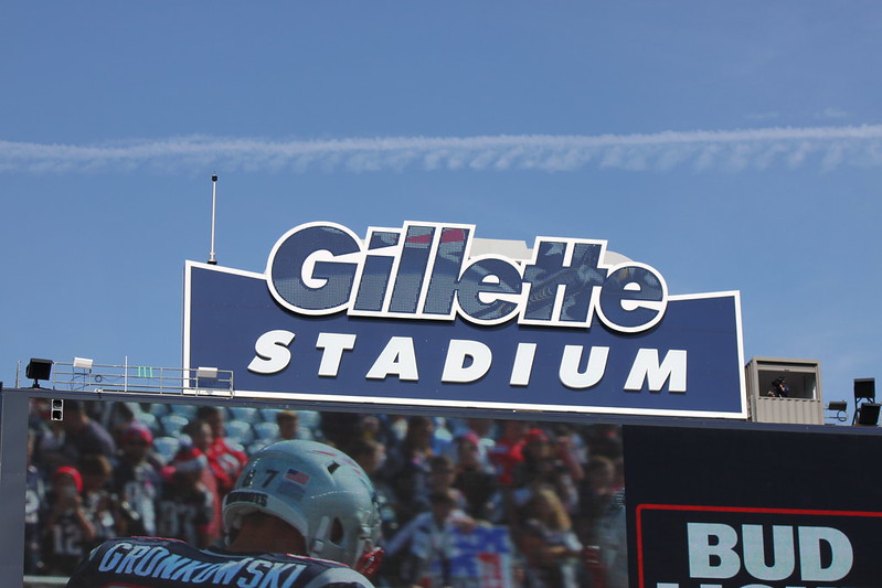 Gillette stadium signage