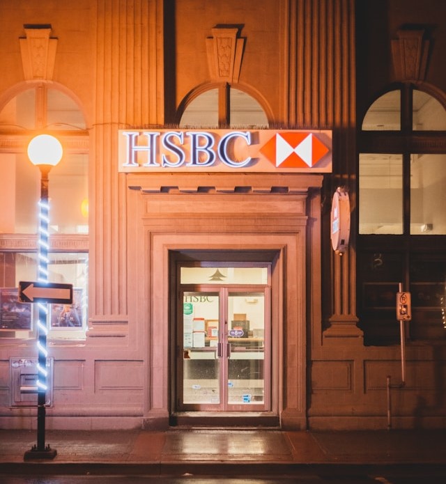 HSBC branch office. 