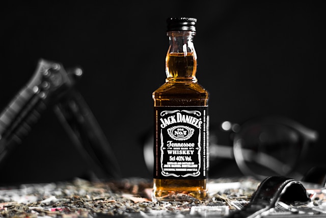 A bottle of Jack Daniel's whiskey.