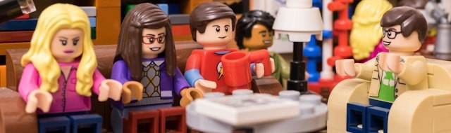 Lego model of the Big Bang Theory sitcom set.