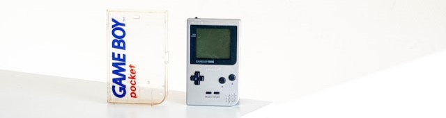 A Nintendo Gameboy Pocket edition.