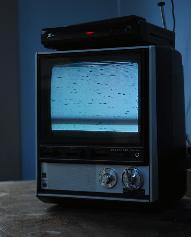 Vintage Panasonic TV set. 