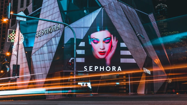 Sephora store signage.