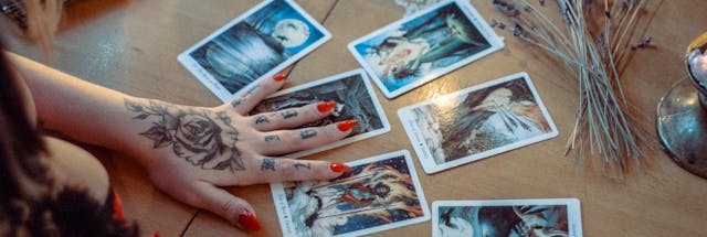 Tarot Cards predicting the future.