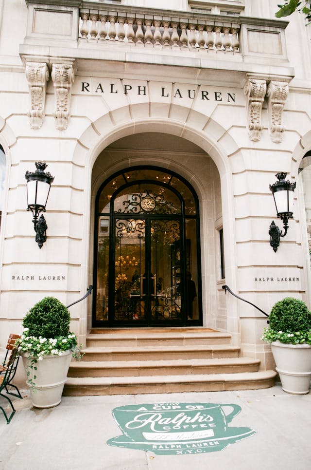 A Ralph Lauren store front.